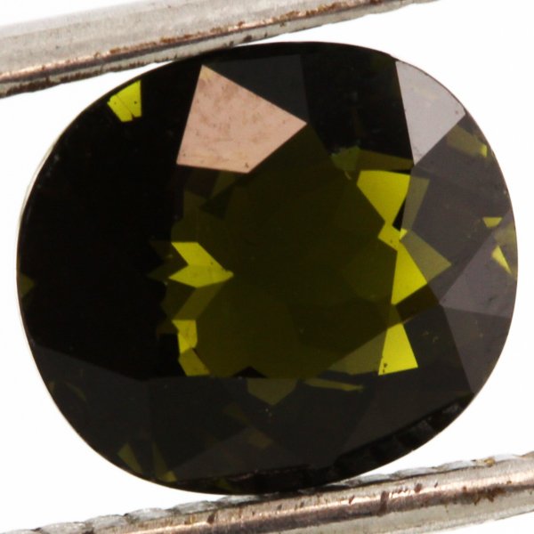 2.59ct Green/Chrome Tourmaline Oval Cut