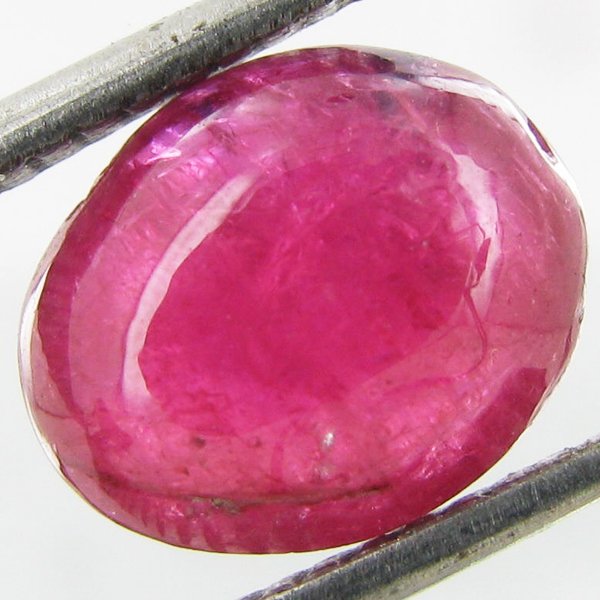 3.4ct Natural Unheated Ruby Cabochon Oval