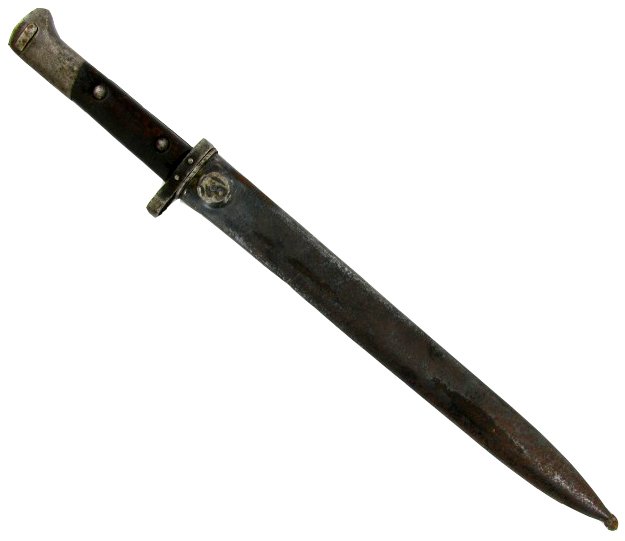 Antique Czech Mauser Bayonette 1920s: Excellent piece w/ scarab; 17"