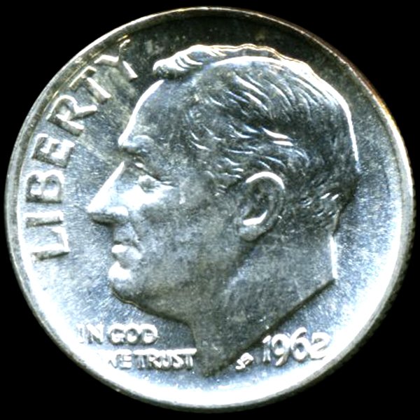 1962 FDR 10c MS66/67 Full Bands