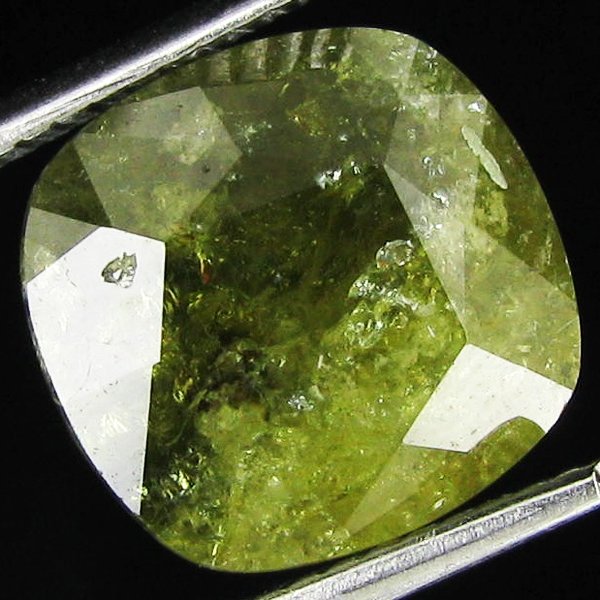 4.75ct Natural Demantoid Garnet Cush: Excellent piece; Well cut and colored; with treatment