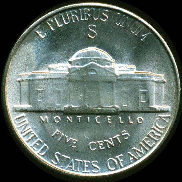 1945S Jefferson 5c MS66/67 - 2