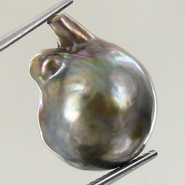 17.95ct Tahitian Baroque Pearl: Baroque shaped; drilled and ready for one-of-a-kind pendant