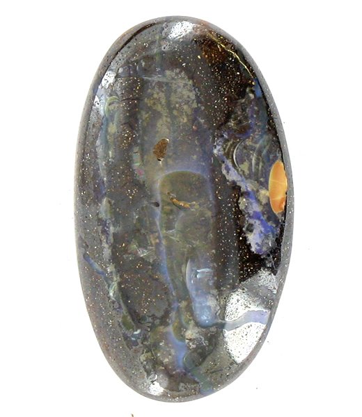 110.3ct Australian Boulder Opal: Excellent piece; well cut and colored; with treatment