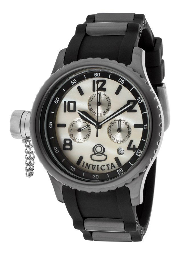 New Invicta Ladies Russian Diver Watch Gunmetal Ceramic: Excellent brand new piece with ceramic case and accents; box & papers included; $1495 retail
