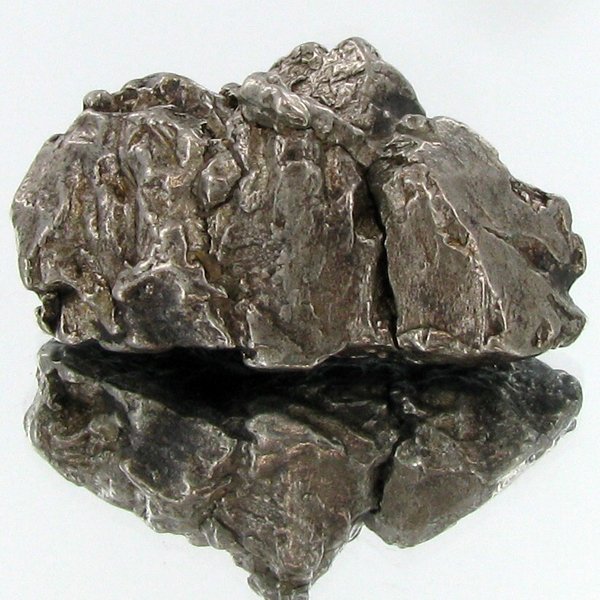 50gm Meteorite Campo Del Cielo Argentina: Scarce remnant of prehistoric (2000-4000bc) meteorite discovered in the 16th century; a main mass of 18 tons has been discovered along with a shower of smaller breakup fragments; cosmic age is young f