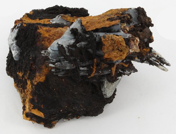 880ct Calcite Hematite Crystal Cluster: Excellent natural specimen