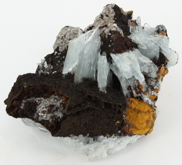 2275ct Calcite Hematite Crystal Cluster: Excellent natural specimen