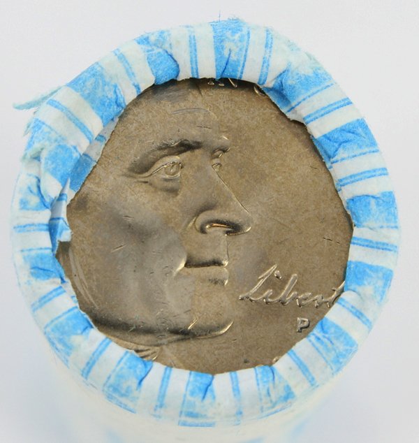 2005P West Waters 5c BU Estate Hoard Roll 40: One unsearched brilliant uncirculated roll of the date listed from the partially pictured estate hoard of a very picky hoarder! This guy put away only choice or better coins. 10000+ rolls and we have 