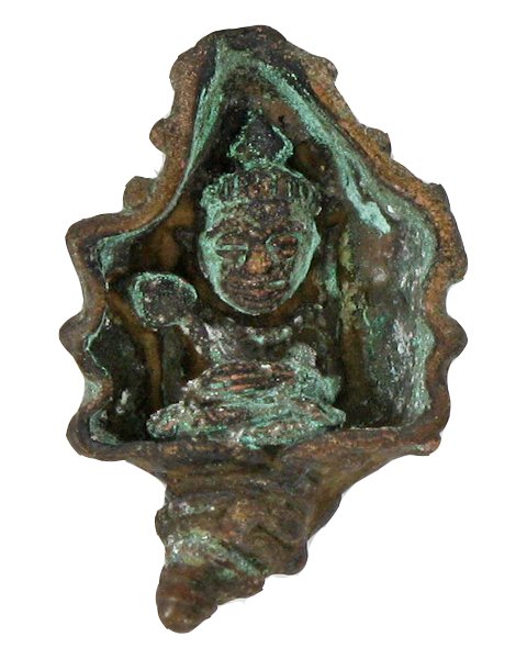 Antique Thai Bronze Buddha Bangkok Amulet Wat Sutat: Excellent antique piece