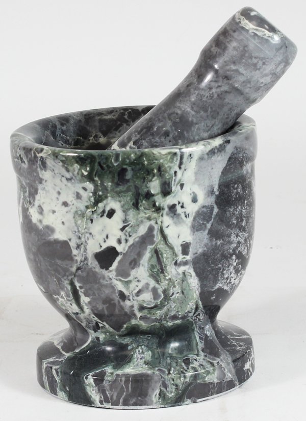 Handcrafted Agate Mortar & Pestle: Excellent handcrafted piece;