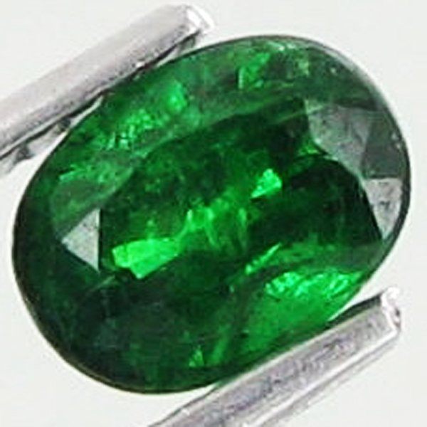 1.19ct Natural Tsavorite Garnet Kenya: Excellent piece; well cut & colored; with customary treatment