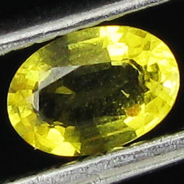 0.35ct Glowing Yellow Golden Natural Sapphire: Excellent piece; well cut & colored; with treatment