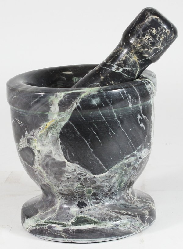 Handcrafted Agate Mortar & Pestle: Excellent handcrafted piece;