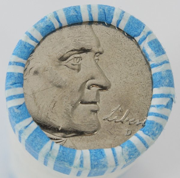 2005D West Waters 5c BU Estate Hoard Roll 40: One unsearched brilliant uncirculated roll of the date listed from the partially pictured estate hoard of a very picky hoarder! This guy put away only choice or better coins. 10000+ rolls and we have 
