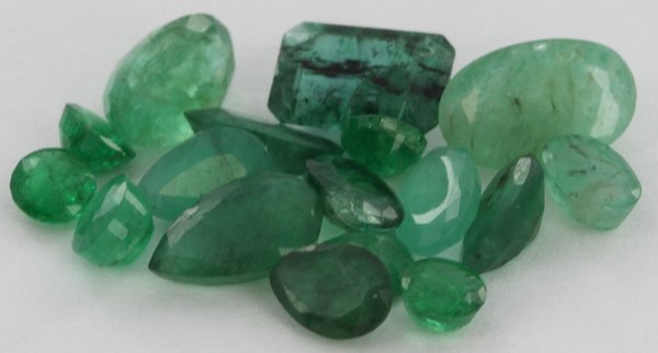 3.9ct Green Colombian Emerald Parcel: Excellent Parcel; with customary treatment