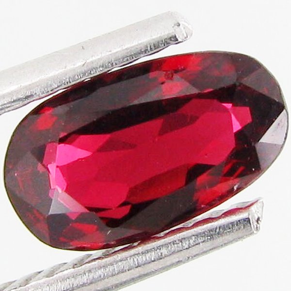 1.13ct Amazing Fancy Oval Cut Natural Deep Red Spinel: Excellent piece; well cut and colored; with treatment