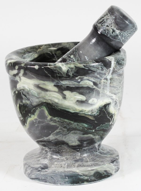 Handcrafted Agate Mortar & Pestle: Excellent handcrafted piece;