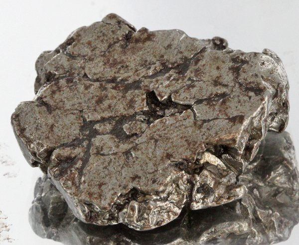 32gm Meteorite Campo Del Cielo Argentina: Scarce remnant of prehistoric (2000-4000bc) meteorite discovered in the 16th century; a main mass of 18 tons has been discovered along with a shower of smaller breakup fragments; cosmic age is young f