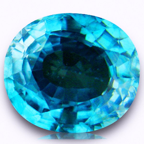 5.7ct Huge Blue Zircon: Very clean piece, Well colored & cut; untreated!