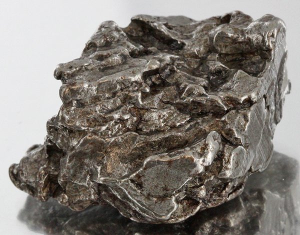 50gm Meteorite Campo Del Cielo Argentina: Scarce remnant of prehistoric (2000-4000bc) meteorite discovered in the 16th century; a main mass of 18 tons has been discovered along with a shower of smaller breakup fragments; cosmic age is young f