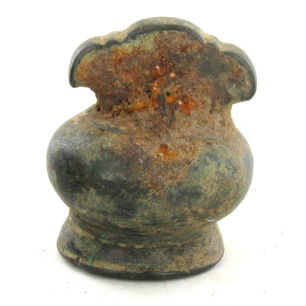 Antique Urn Shaped Bronze Opium Weight 1800s: Excellent Scarce 1800s Chiang Mai Piece; 116g