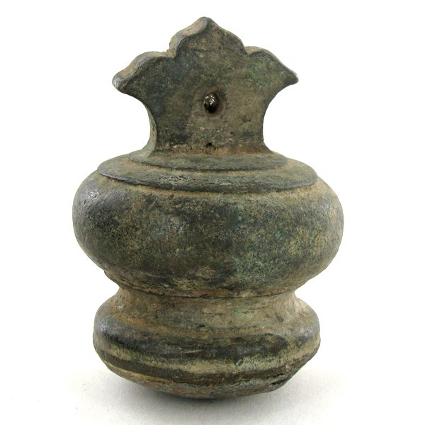 Antique Urn Shaped Bronze Opium Weight 1800s: Excellent Scarce 1800s Chiang Mai Piece; 259g