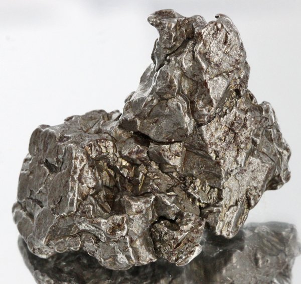 50gm Meteorite Campo Del Cielo Argentina: Scarce remnant of prehistoric (2000-4000bc) meteorite discovered in the 16th century; a main mass of 18 tons has been discovered along with a shower of smaller breakup fragments; cosmic age is young f