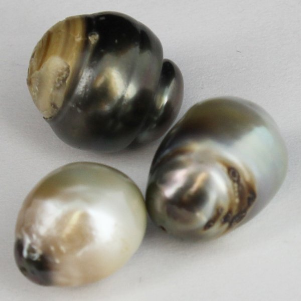 30.65ct Tahitian Pearl Freeform Parcel: Excellent Parcel; with customary treatment