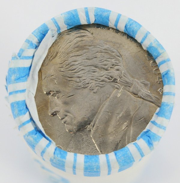 2004P Keelboat 5c BU Estate Hoard Roll 40: One unsearched brilliant uncirculated roll of the date listed from the partially pictured estate hoard of a very picky hoarder! This guy put away only choice or better coins. 10000+ rolls and we have 