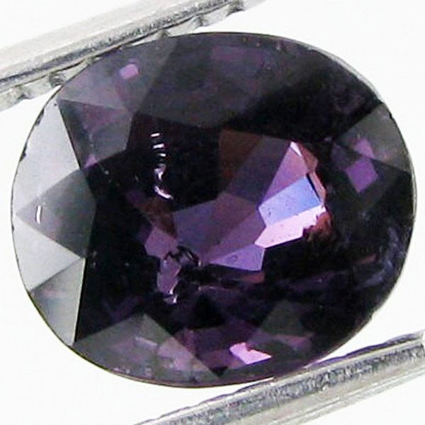 2.60ct Oval Top Purple Spinel: Excellent specimen; well cut and colored; with customary treatment unless noted otherwise