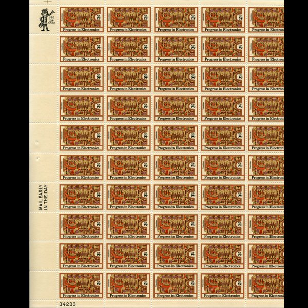 1973 US Electronics 8c Mint Sheet: Excellent full sheet