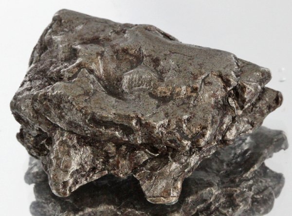 43gm Meteorite Campo Del Cielo Argentina: Scarce remnant of prehistoric (2000-4000bc) meteorite discovered in the 16th century; a main mass of 18 tons has been discovered along with a shower of smaller breakup fragments; cosmic age is young f