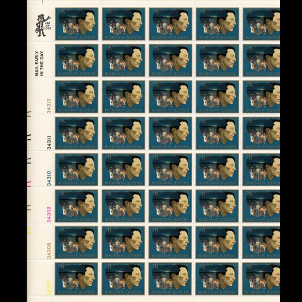 1973 US Jeffers 8c Mint Sheet: Excellent full sheet