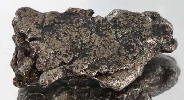 36gm Meteorite Campo Del Cielo Argentina: Scarce remnant of prehistoric (2000-4000bc) meteorite discovered in the 16th century; a main mass of 18 tons has been discovered along with a shower of smaller breakup fragments; cosmic age is young f