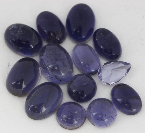 8ct Blue Iolite Parcel: Excellent Parcel; with customary treatment