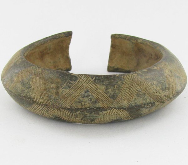 930ct Antique African Tribal HEAVY Bronze Cuff Bracelet: Scarce one of a kind hand made tribal piece