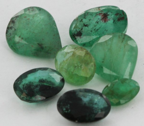 3.77ct Green Colombian Emerald Parcel: Excellent Parcel; with customary treatment
