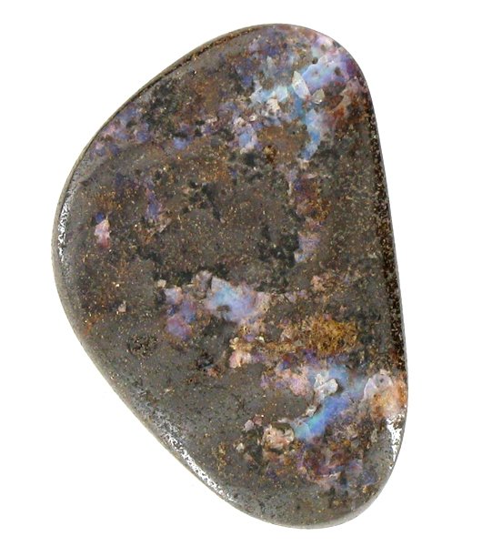 122.58ct Australian Boulder Opal: Excellent piece; well cut and colored; with treatment