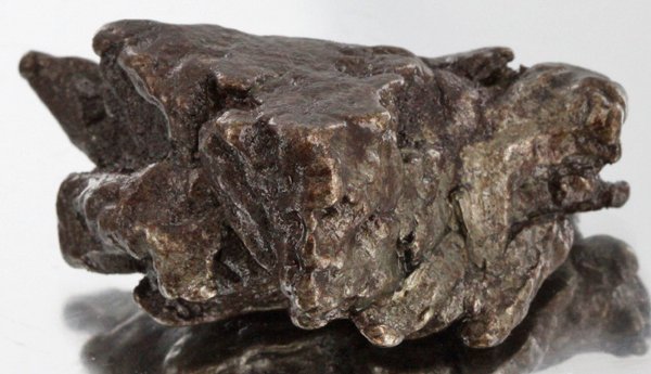 38gm Meteorite Campo Del Cielo Argentina: Scarce remnant of prehistoric (2000-4000bc) meteorite discovered in the 16th century; a main mass of 18 tons has been discovered along with a shower of smaller breakup fragments; cosmic age is young f