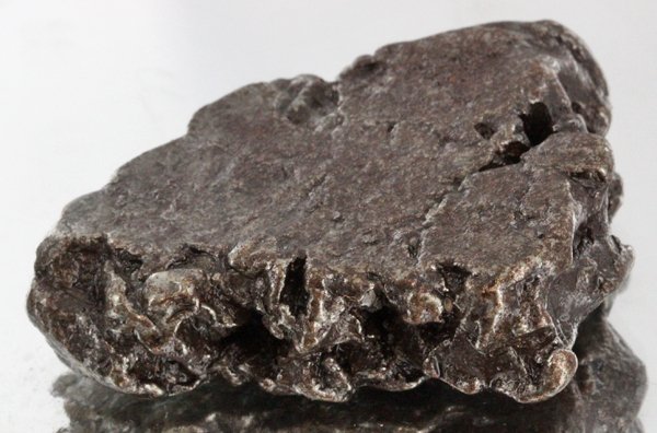 48gm Meteorite Campo Del Cielo Argentina: Scarce remnant of prehistoric (2000-4000bc) meteorite discovered in the 16th century; a main mass of 18 tons has been discovered along with a shower of smaller breakup fragments; cosmic age is young f