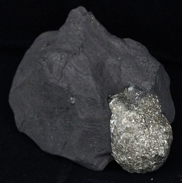90g Rare Egg Shaped Pyrite Crystal Cluster on Matrix (1 of 1)