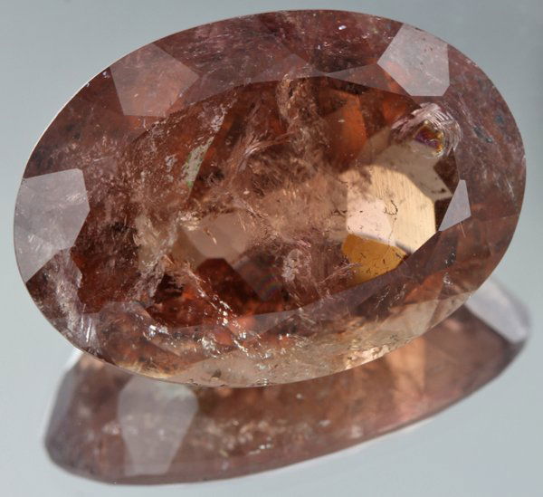 27.75ct Yellow Orange Tourmaline Oval Cut (1 of 1)