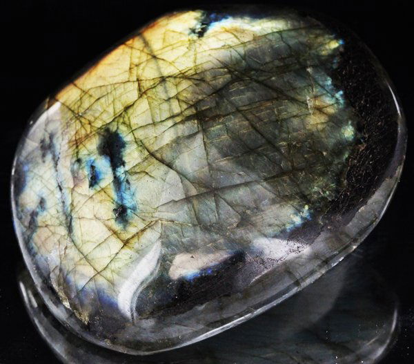 1415ct Hefty Labradorite Cabochon: Excellent large piece