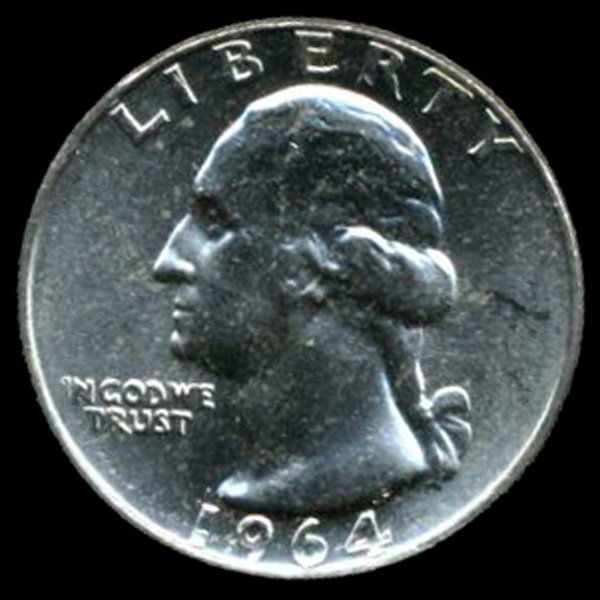 1964 Silver GW 25c Super Gem MS 66 (1 of 2)