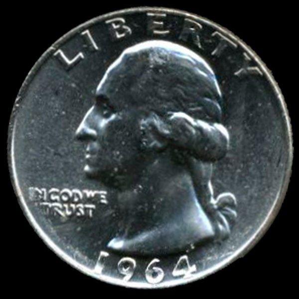 1964 Silver GW 25c Gem MS 65+ (1 of 2)