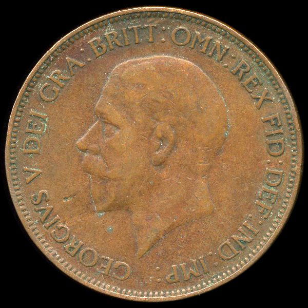 1932 British Geo V 1p XF (1 of 2)