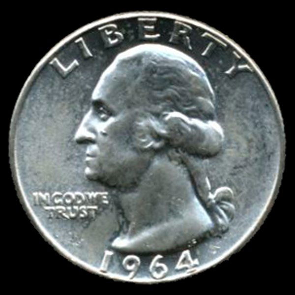 1964 Silver GW 25c Super Gem MS 66 (1 of 2)