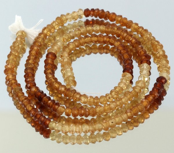 32.25ct Hessonite Garnet Faceted Bead Strand (1 of 1)