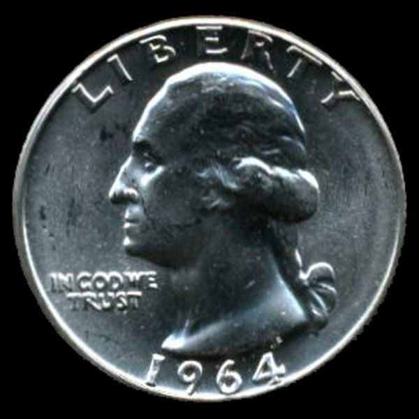 1964 Silver GW 25c Gem MS 65 (1 of 2)